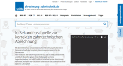 Desktop Screenshot of abrechnung-zahntechnik.de